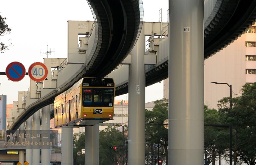 Suspended monorail in Chiba Prefecture, Japan